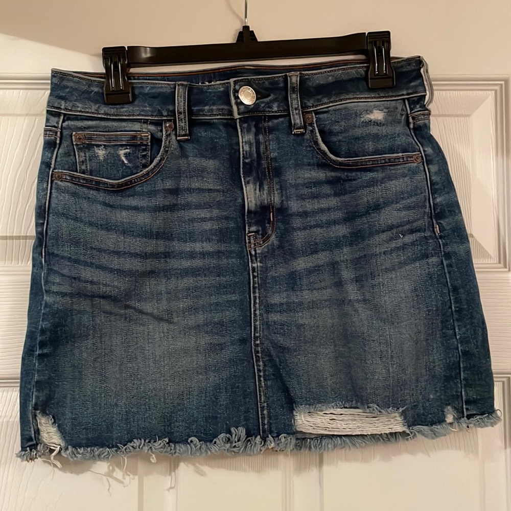 Jean miniskirt